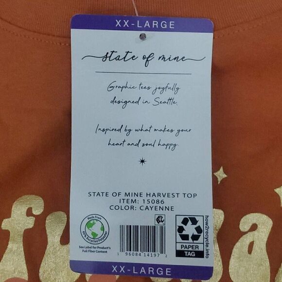 NWT STATE OF MINE THANKFUL MAMA TSHIRT - Picture 2 of 5